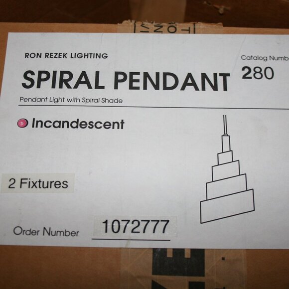 Rezek Spiral Pendants / Ron Rezek Lighting - Picture 2 of 10